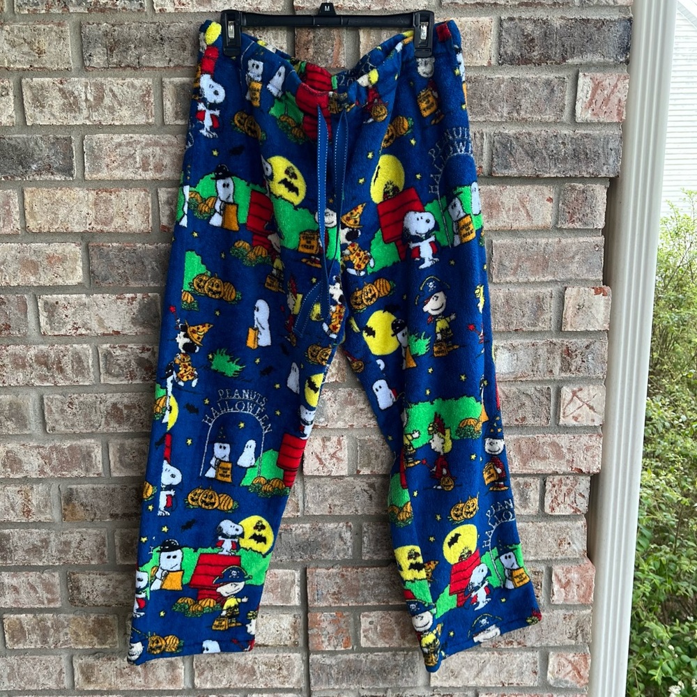 🍒💣 Halloween Snoopy themed fleece style jammy pants